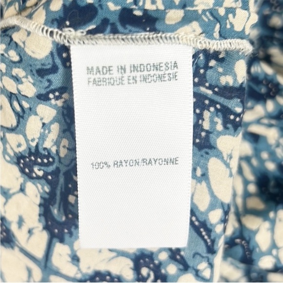 Lucky Brand Boho Billowy Button Up Blouse Medium - Picture 8 of 8